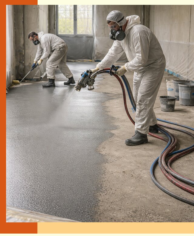 Гидроизоляция полимочевиной полов и конструкций в Новоуральске