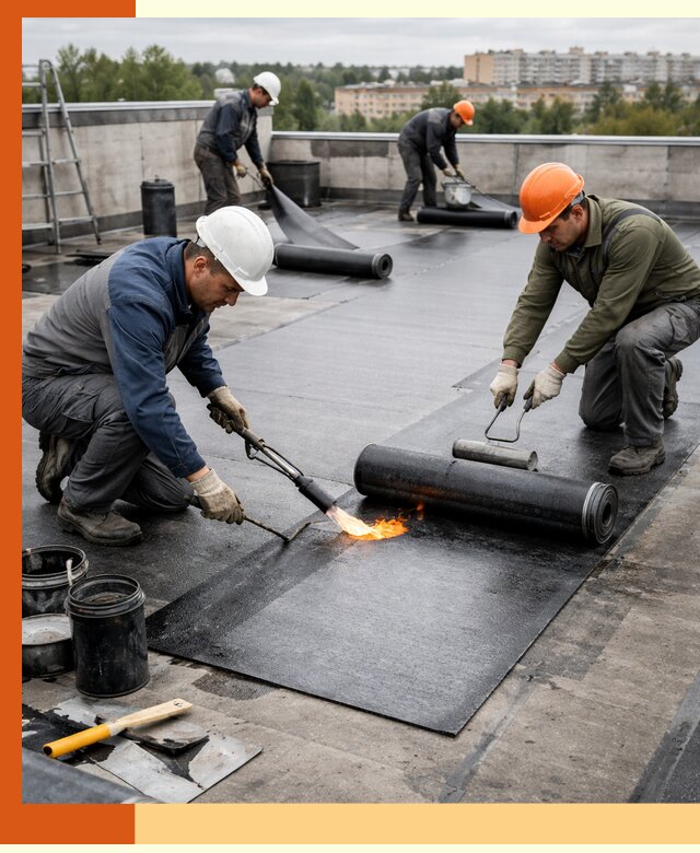 Профессиональная гидроизоляция плоской кровли в Новоуральске