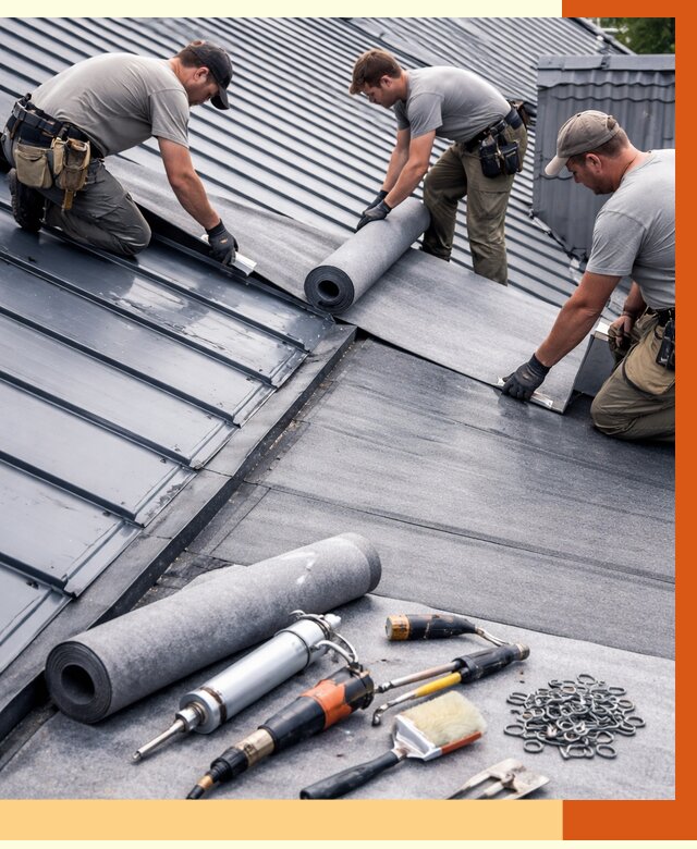 Гидроизоляция металлической кровли полимочевиной в Новоуральске от 8677 руб. | ТепломастерНву