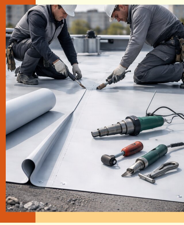Гидроизоляция мембранной кровли в Новоуральске: монтаж и ремонт быстро