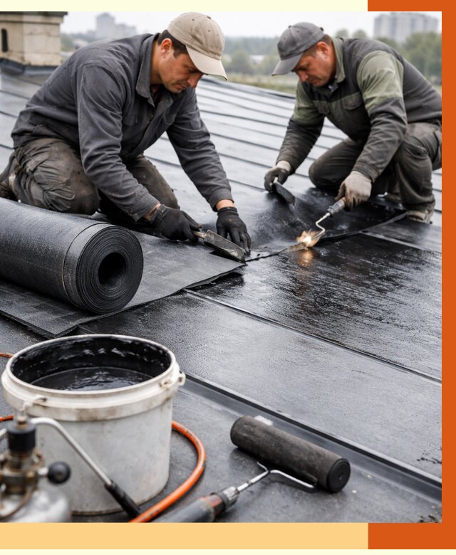 Гидроизоляция фальцевой кровли в Новоуральске от 7656 руб. под ключ | ТепломастерНву