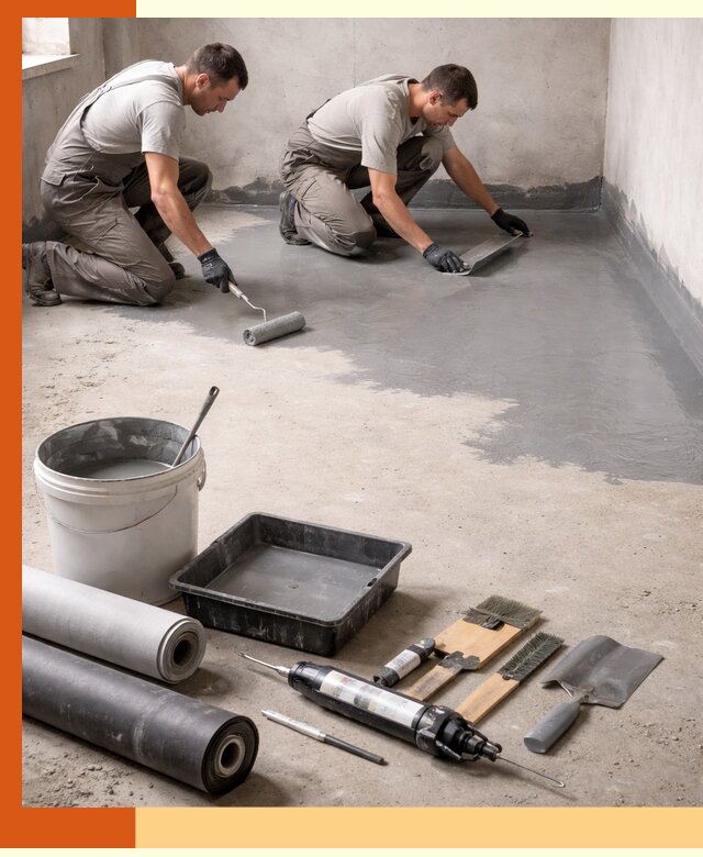 Гидроизоляция пола в Новоуральске — надежная защита от влаги и протечек