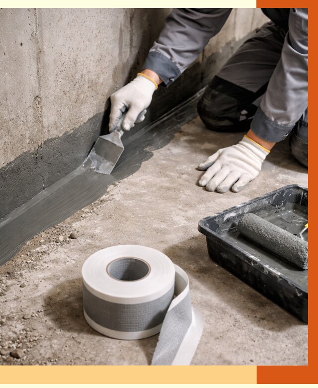 Гидроизоляция швов и герметизация стыков в Новоуральске от 1276 руб. | ТепломастерНву