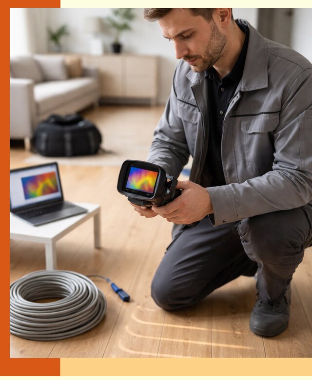 Тепловизионное обследование тёплого пола в Новоуральске для точной диагностики