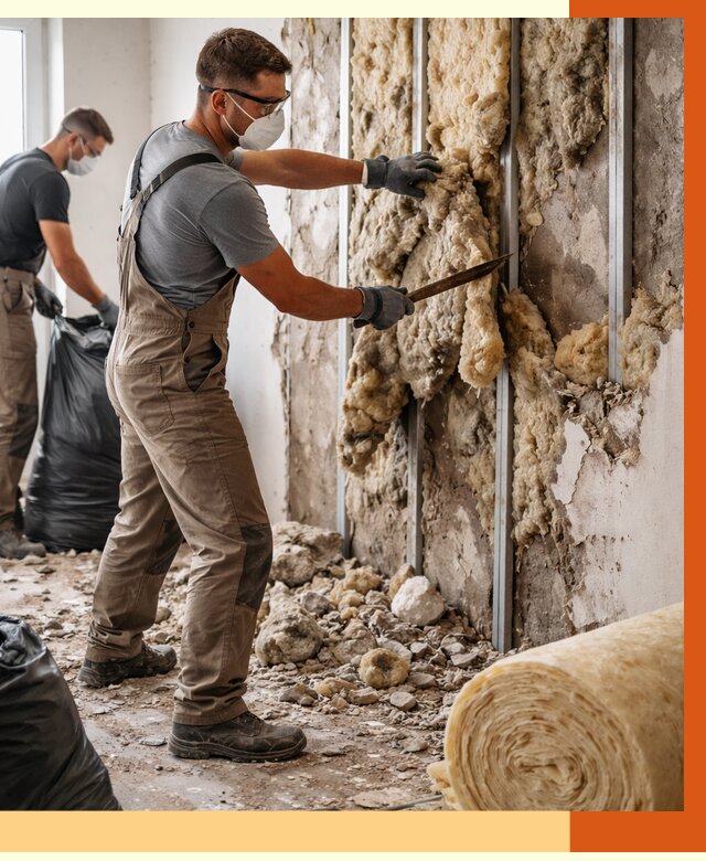 Демонтаж старого утеплителя в Новоуральске от 3573 руб. — работы под ключ | ТепломастерНву