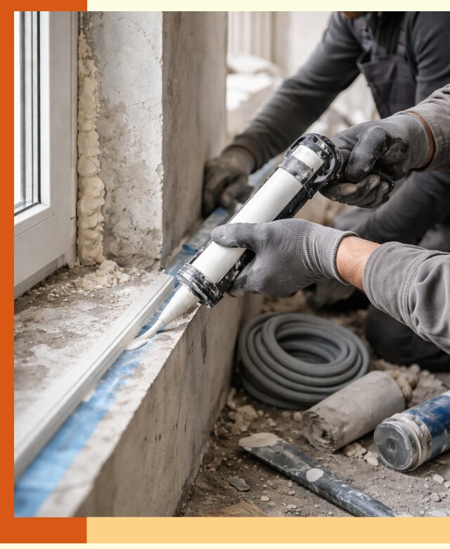 Герметизация стыков и примыканий зданий в Новоуральске