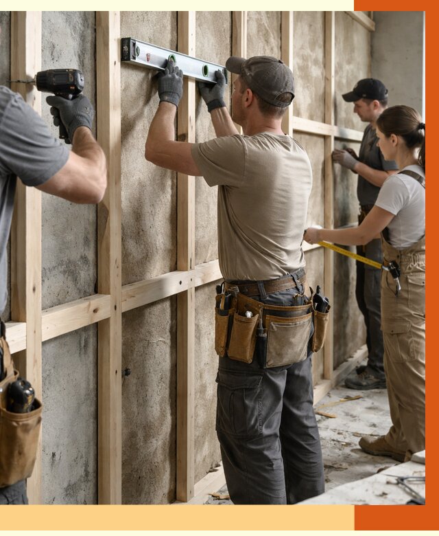 Монтаж обрешетки под утепление в Новоуральске от 1174 руб/м² | Заказать у ТепломастерНву